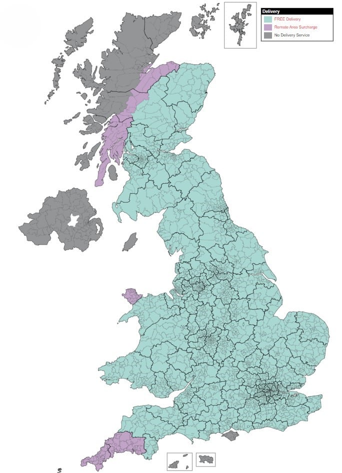 A1 GARDEN TIDY Storage Shed *ASSEMBLED* 5 A1 Sheds, TGB, Saltire Shed Delivery Map