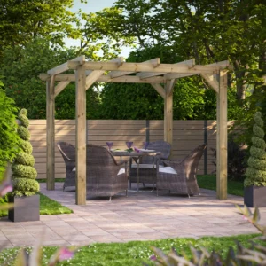10x10-Power-Pressure-Treated-Wooden-Pergola-Lifestyle-1