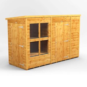 10x4-Power-Pent-Potting-Shed-Combi-includes-6ft-Side-Store