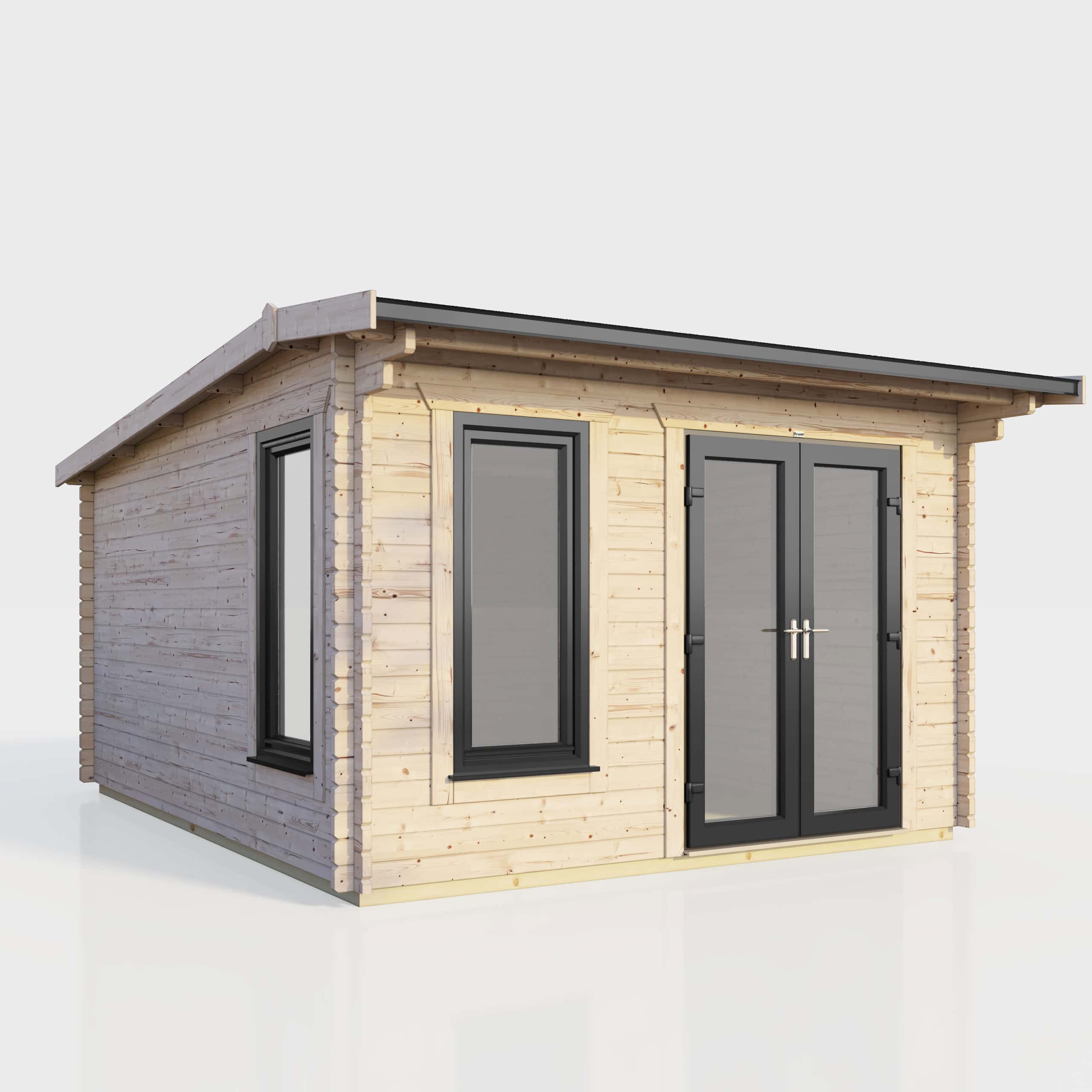 Featured image for “POWER Apex Log Cabin 44mm (uPVC)®”