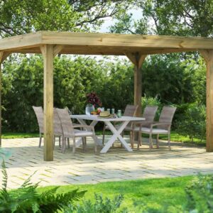 12x14-Power-Pressure-Treated-Wooden-Gazebo-Lifestyle