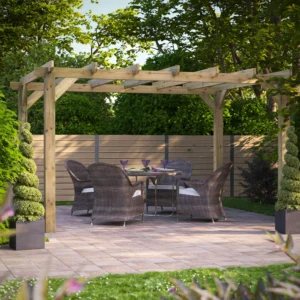 14x10-Power-Pressure-Treated-Wooden-Pergola-Lifestyle-1