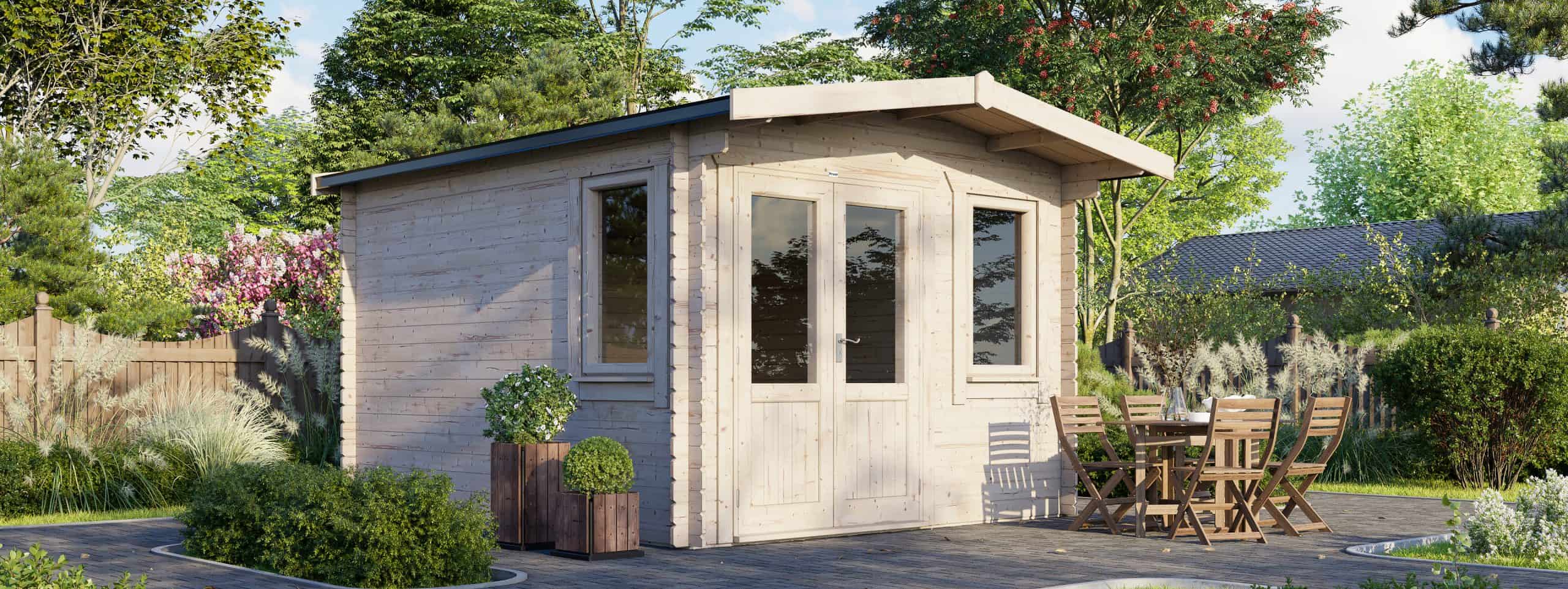 14x12 Chalet DDW Log Cabin 28mm scaled 1
