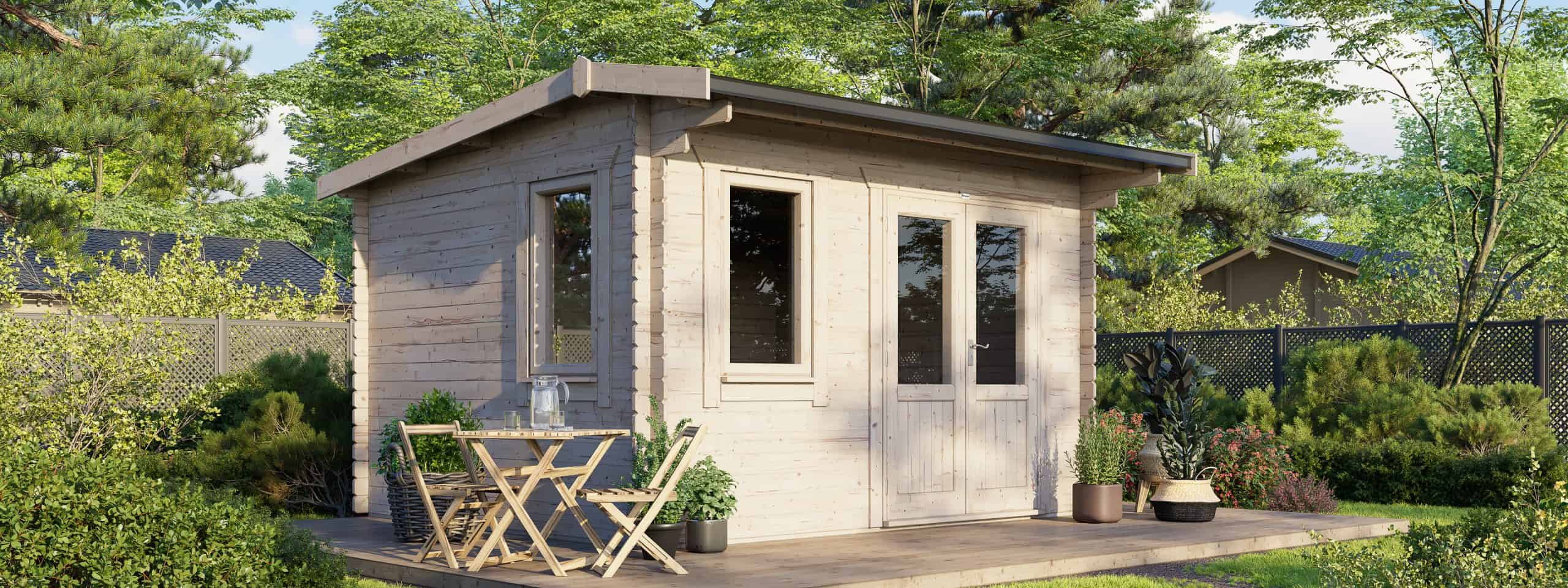 14х12 Apex WDD Log Cabin 28mm scaled 1