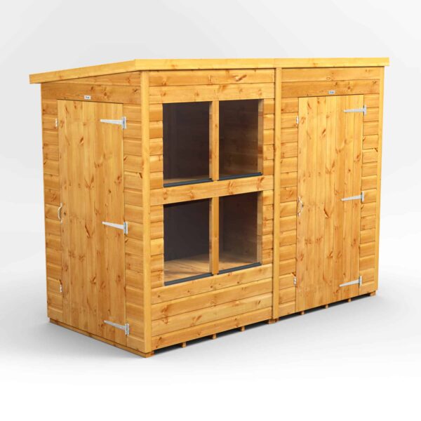 8x4-Power-Pent-Potting-Shed-Combi-includes-4ft-Side-Store