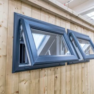 Optional high level opening UPVC windows