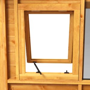 POWER SHIPLAP Pent Shed® 9 OpeningWindow01TreatedInternal 02