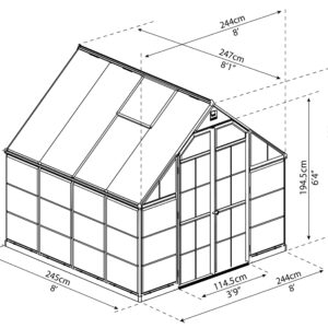 Palram_Greenhouses_Balance_8x8_Dimensions-scaled