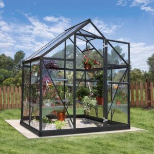 Palram_Greenhouses_Harmony_6x4_Grey_Main_1
