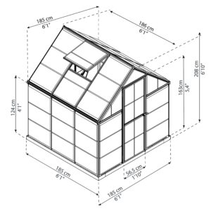Palram_Greenhouses_Harmony_6x6_Dimensions