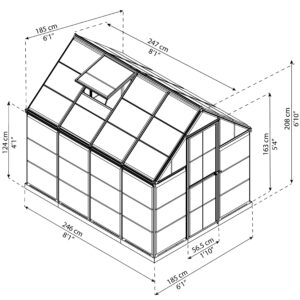 Palram_Greenhouses_Harmony_6x8_Dimensions