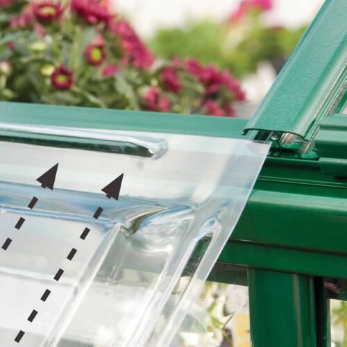 Palram Canopia®| 6x10 Harmony™ Greenhouse (Green) 6 Palram Greenhouses Harmony Green Sliding panels