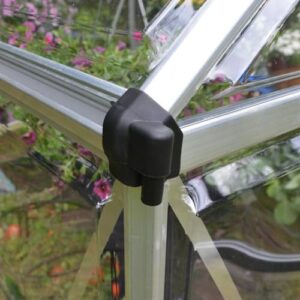 Palram Greenhouses Harmony Ocatve Silver Gutters 500x500