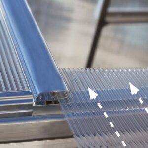 Palram Canopia® | Balance Greenhouse 8x12 (Silver) 6 Palram-Canopia Slip-in Polycarbonate Design