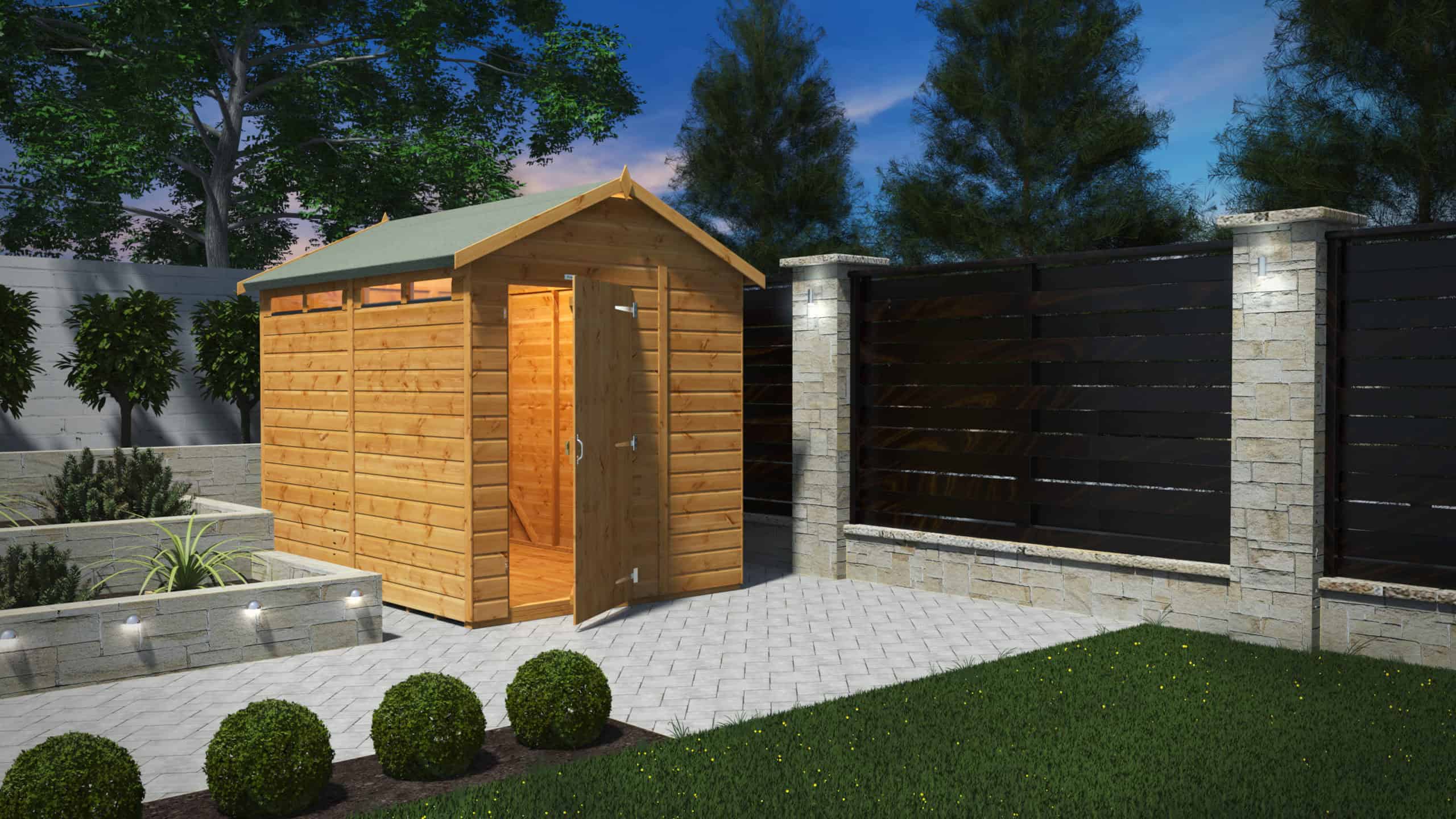Security Apex Lifestyle 8x6 Single Door scaled 1