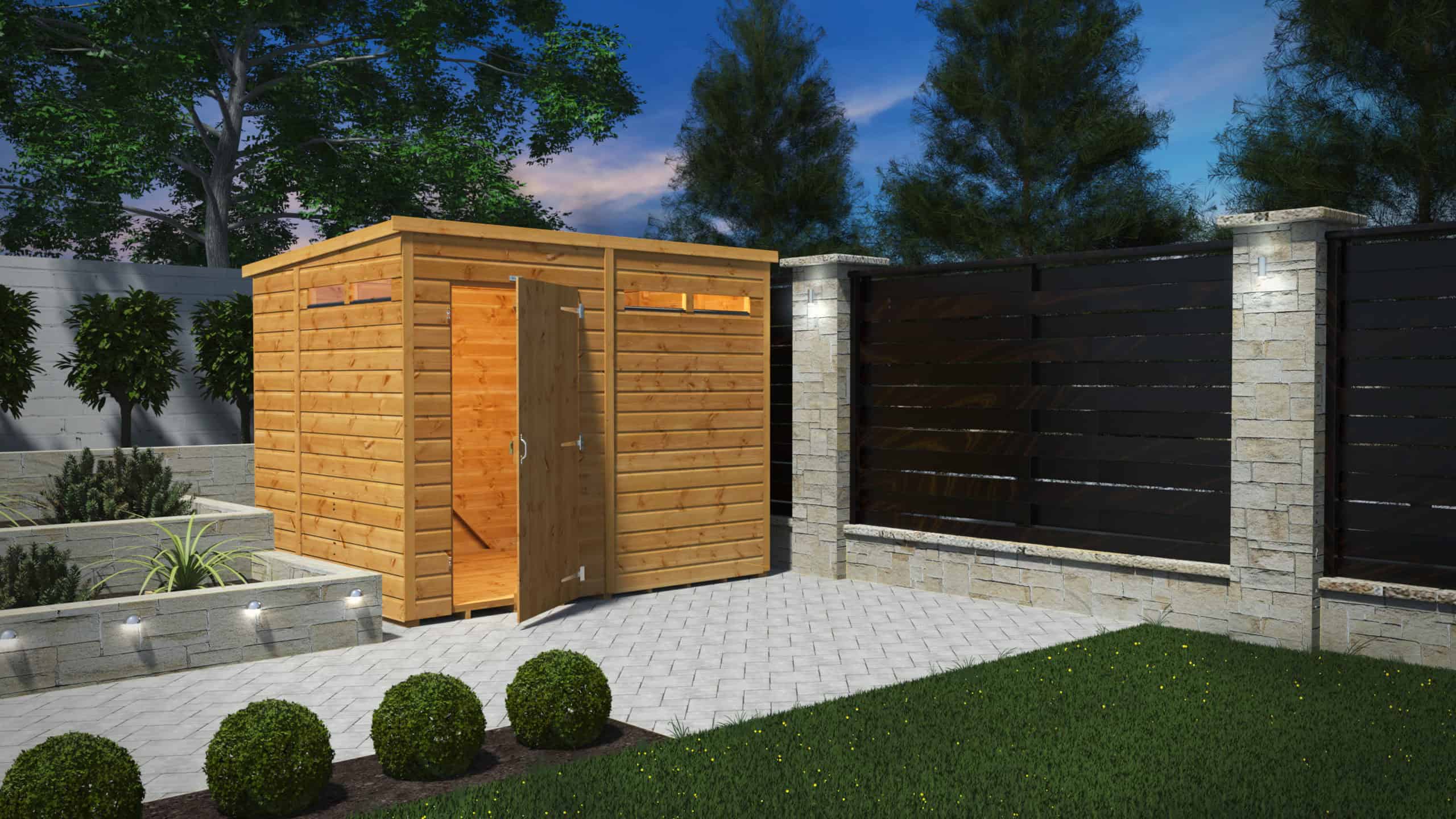 Power Security Pent in Garden