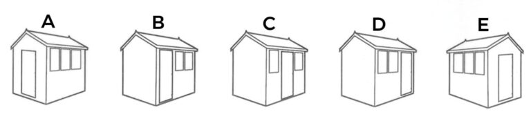 TGB Groundsman Apex Shed *FREE ASSEMBLY* 7 TGB Shed Door Layout