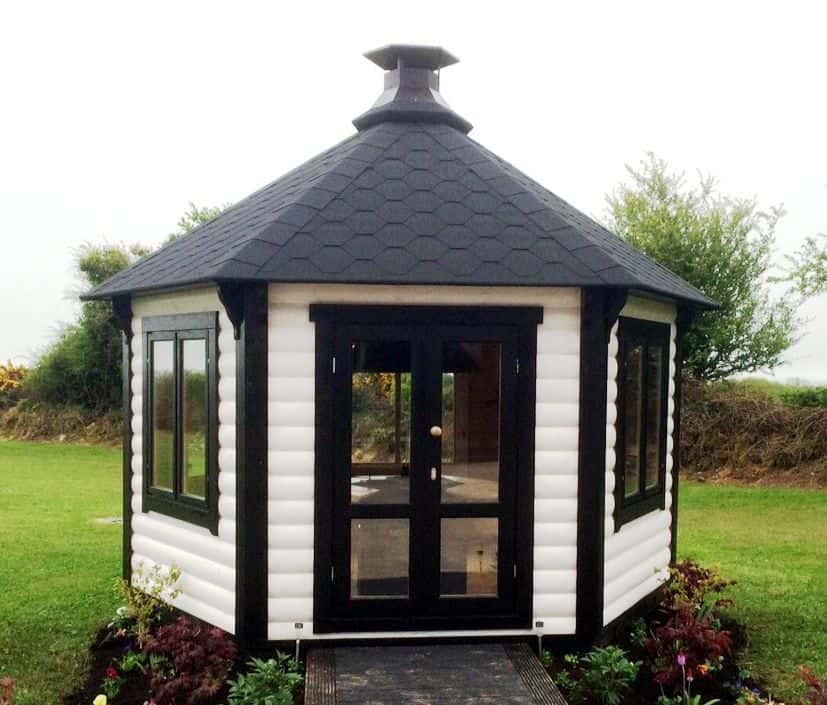 FINLANDIC PAVILION BBQ Summerhouse 9m² 2 Finlandic 6-sided BBQ Pavilion Summerhouse