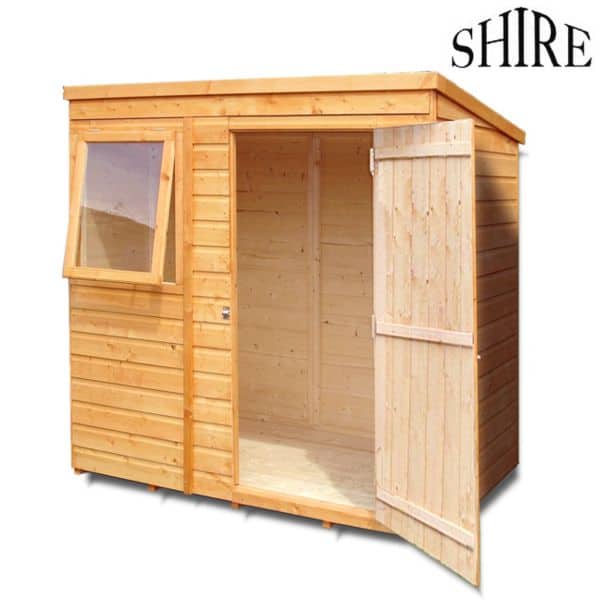 Featured image for “Shire Shiplap Pent Shed 6x4”